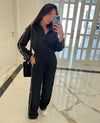 WA Cotton Sports Suit Zipper Jacket + Cuffed Trousers